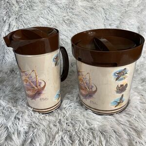 Vintage Therma Serve Ice Bucket and Pitcher